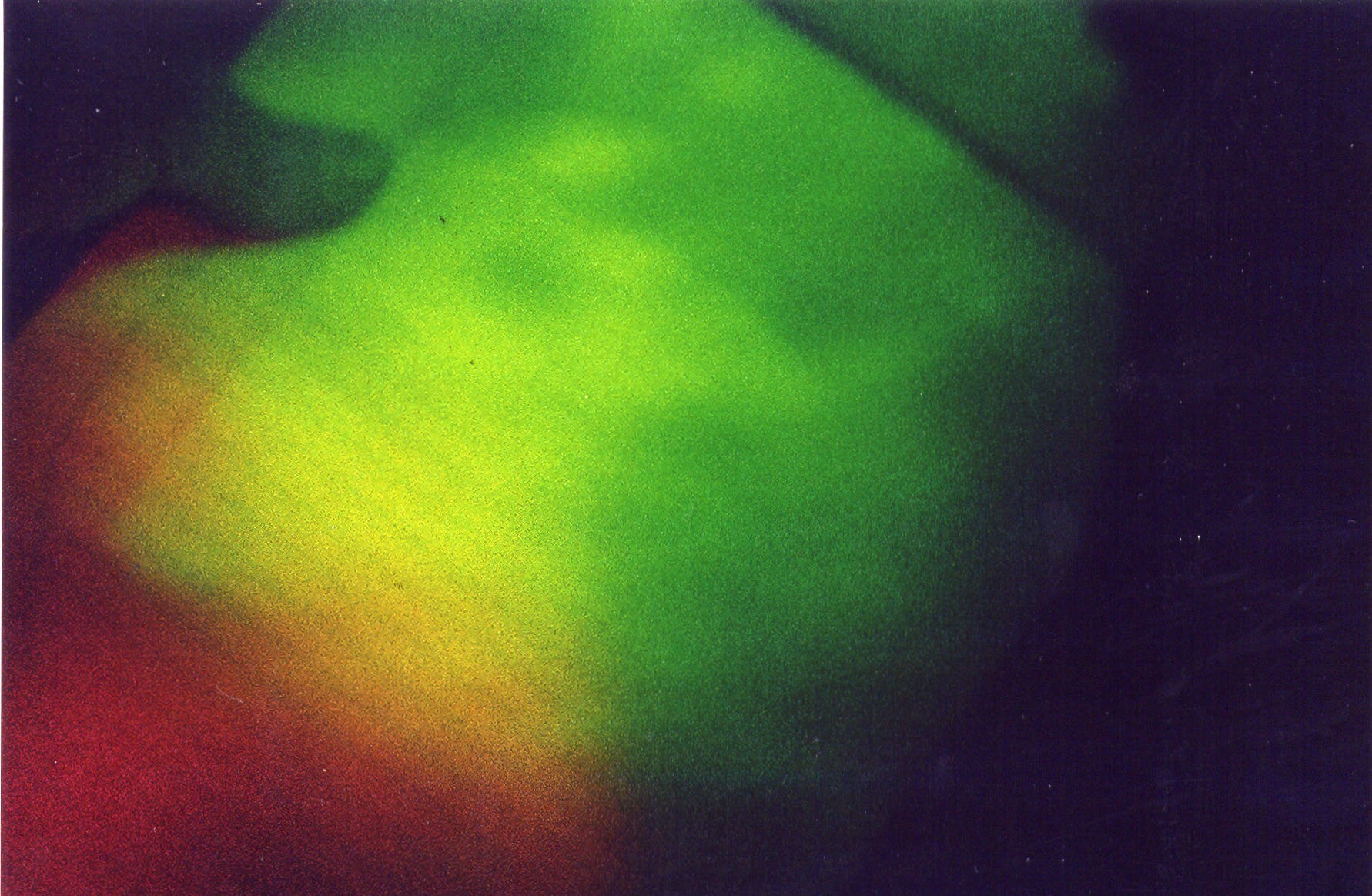 Beam diameter at 1000ft - true color ASA1600 exposure